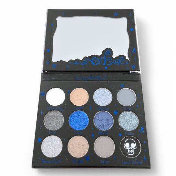 Tim Burton's Corpse Bride Moonlight Eyeshadow Palette Sheglam 12 Shades - Picture 9 of 11